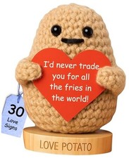 Gift for Men - Tiny Potato Crochet with 30 Romantic Messages for Him  I Love