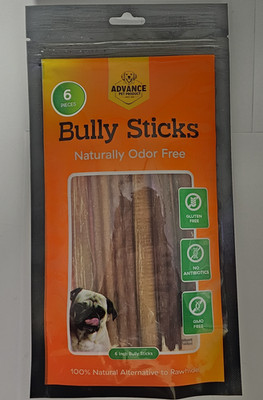 6'' Bully Sticks for Dogs - All Natural Grass-Fed Beef Chews Rawhide-Free