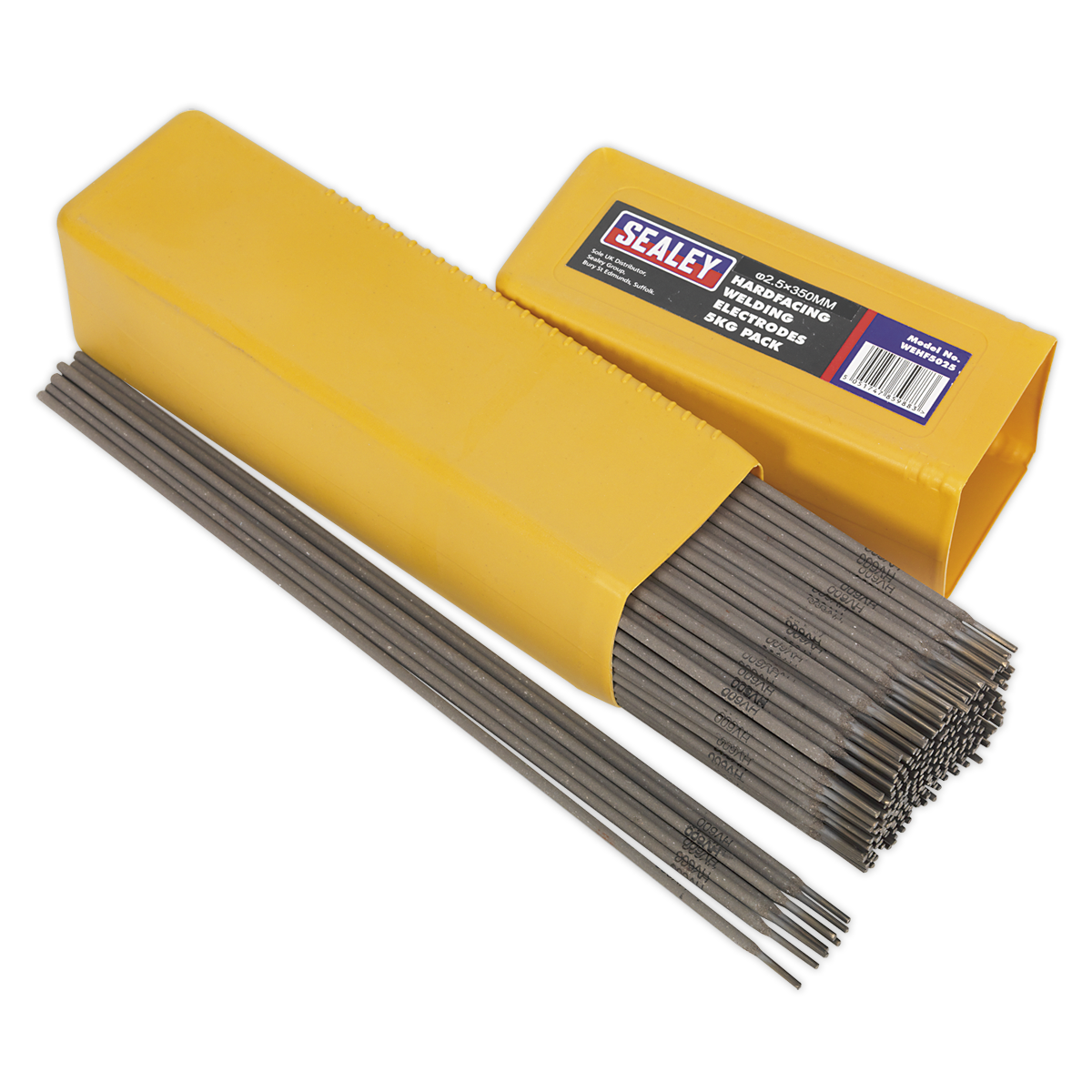 Sealey Welding Electrodes Rods Hardfacing Ø2.5 x 300mm 90A 5kg Pack WEHF5025
