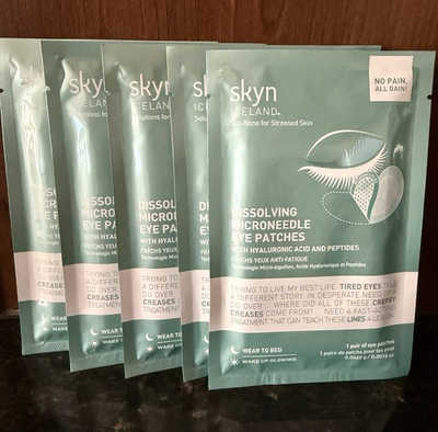 #ad Skyn ICELAND Dissolving Microneedle Under Eye Patches 5 Pair $73.00
