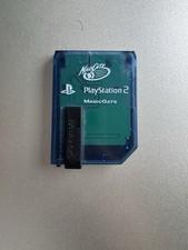 Mad Catz 8MB Memory Card For Sony Playstation 2 PS2 MagicGate Blue TESTED 