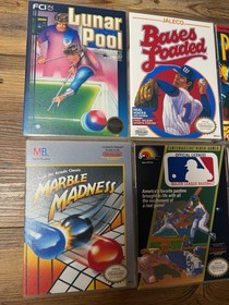 8 Lot NES Custom Game Cases Baseball Pool Jaws Punchout Marble Ice Climber