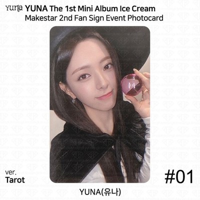 Yuna From ITZY 1st Mini Album Ice Cream MakeStar 2nd Fan Sign