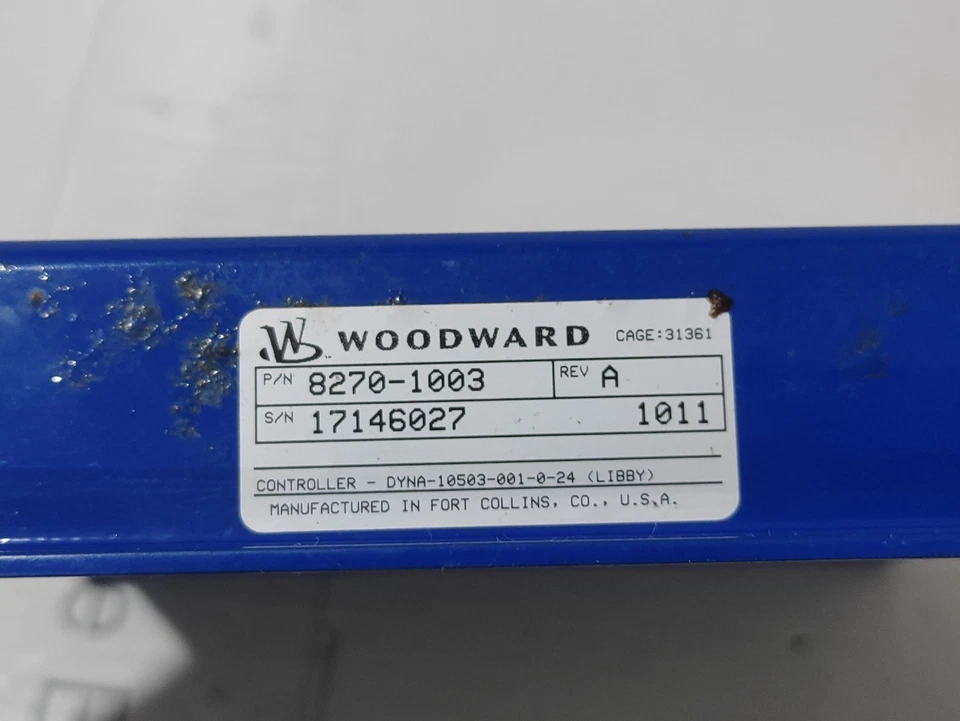 Подлинный регулятор дизельного двигателя Woodward P/N 8270-1003 DYNA 10503-001-0-24 - Изображение 3 из 4