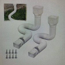 PRITOK 2 Pack Drain Pipe Downspout Extender: