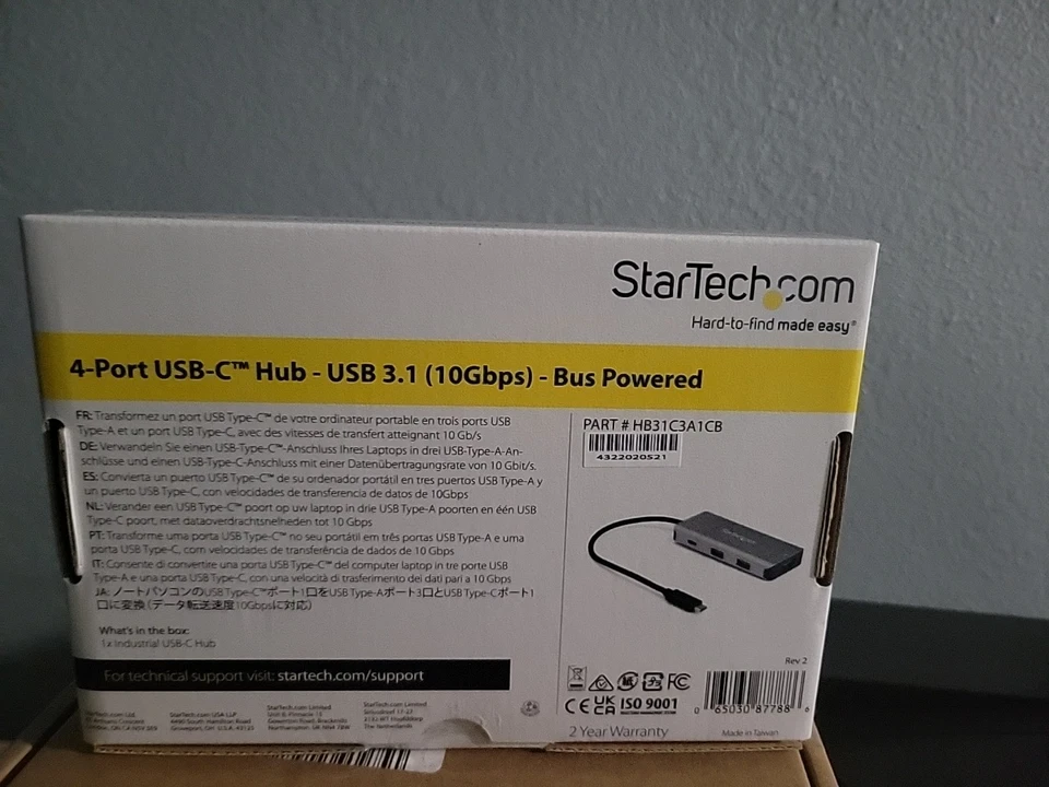 Startech.com 4 Port Usb-c Hub 3.1 Bus Powered - Image 2 of 2
