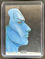 2025 Topps Chrome Star Wars Galaxy Admiral Thrawn Sketch Emre Varlibas Auto #1/1