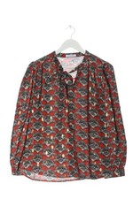 FORESTA BELLA Langarmhemd Damen Hemd Gr. DE 36 rot-schwarz-weiß Casual-Look