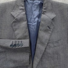 Canali Blazer Mens 50 Gray Tweed Lined Single Breasted Pockets Italy