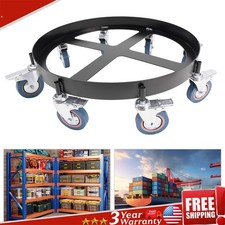 55 Gallon 907kg/2000lb Drum Dolly Barrel Dolly Carts Drum Trolley Dolly w/Wheel