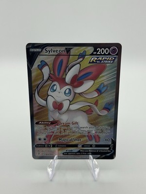 Sylveon v Full Art Holo Card 183/203 Evolving Skies POKEMON TCG NM