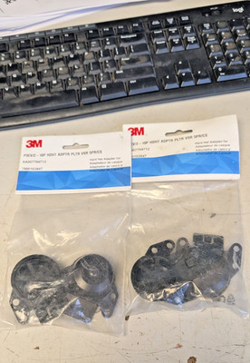 Two - 3M 7000103847 P3EV/2-10P Hard Hat Adapter