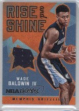 2016-17 Panini NBA Hoops Rise N Shine Memorabilia Wade Baldwin IV #15 0v1