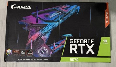 Gigabyte NVIDIA GeForce RTX 3070 AORUS Master 8GB GV-N3070AORUS M-8GD REV2.0