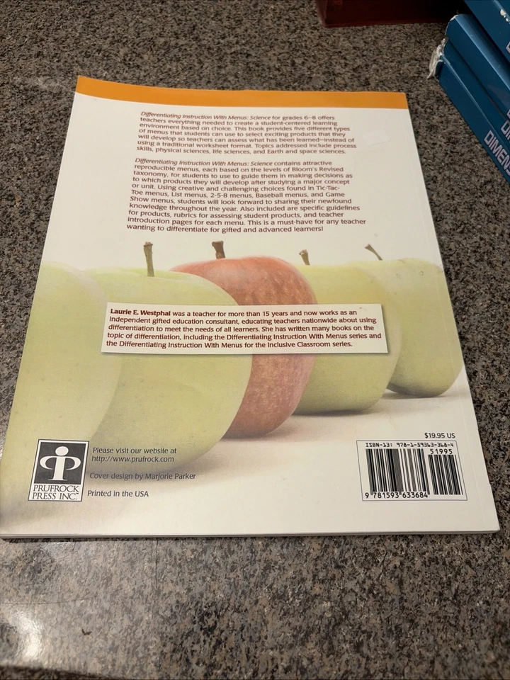 Differentiating Instruction with Menus: Science Advanced Grade 6-8 by Westphal - Image 2 of 4