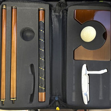 Golf Putting Practice Set w/ Putter Golf Ball Zip Case