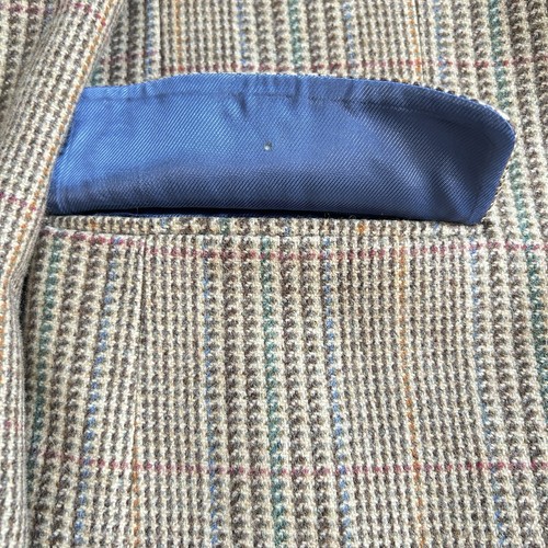 Reid & Taylor Scotland Wool Tweed Blazer Size 42R Houndstooth Sport Coat Jacket - Picture 14 of 24