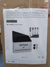 Zonegrace 105 Pack 32" Aluminum Balusters For Railing