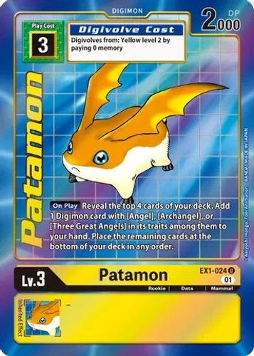 Digimon | Alternative Alternate Art NM | Patamon EX1-024 - Picture 1 of 1