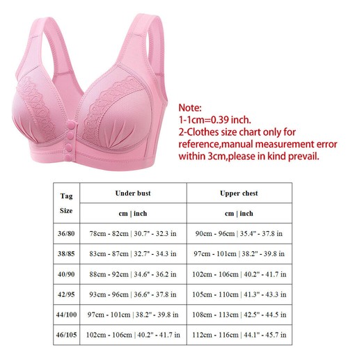 Women's Plus Size Front Snaps Bra Breastfeeding Maternity Nursing Bras Underwear - Picture 2 of 21
