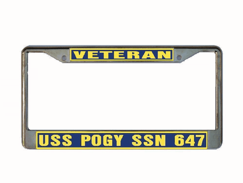 Telaio targa USS POGY SSN 647 US Navy auto militare-camion-RV VETERINARIO - Foto 5 di 8