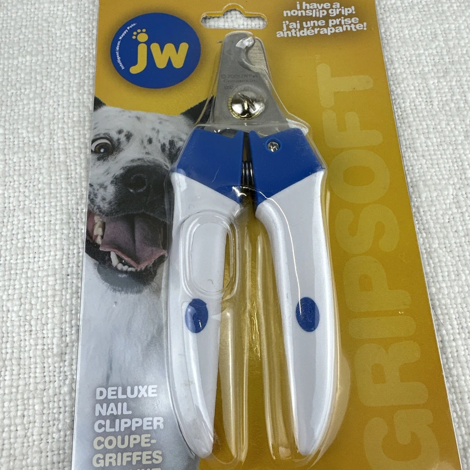 Cortaúñas JW Agarre Antideslizante Deluxe para Perros - GRANDES Recortadoras Blancas y Azules - Nuevas Foto 4 de 4