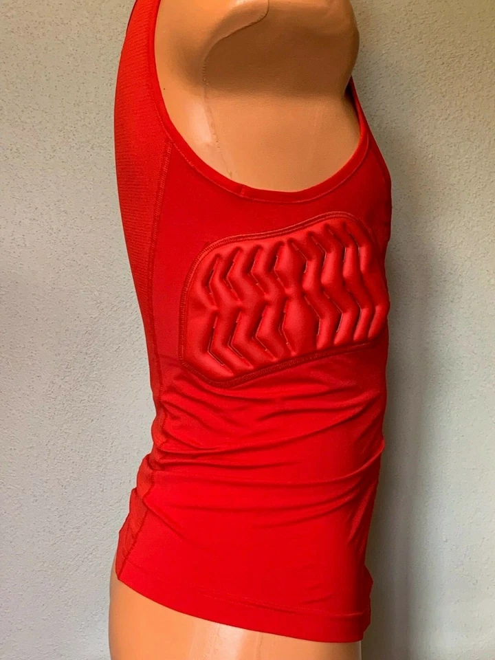 阿迪达斯男式篮球红色加厚 Tech Fit 压缩背心 XL 码 X-大号 — 第 2/4 张图片