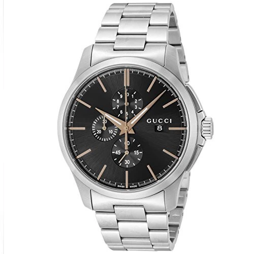 [Gucci] Orologio G TIMELESS G Timeless Quadrante Nero Acciaio Inossidabile Saffi [Nuovo!!]