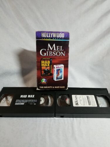 Mel Gibson VHS 2 Tape Set - Mad Max & The Bounty RARE SET
