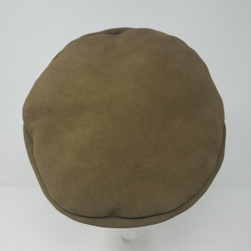 Brixton Kayla Reserve Suede 100% Leather Hat Cap Braided Rope Cabbie Military XS - Picture 6 of 11