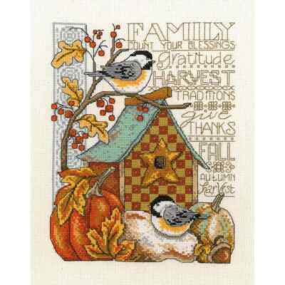 Imaginating  Counted Cross Stitch Kit ''Family Blessings'' 2844K, NEW
