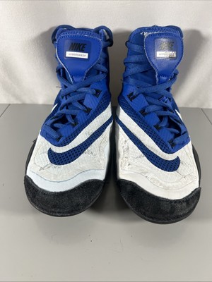 Nike Wrestling Shoes Hypersweep 717175 410 Royal White Size  display picture 1