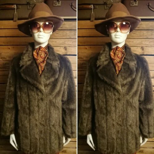 Faux Fur Hippy Faux Fur Vintage Coats, Jackets & Waistcoats for Women