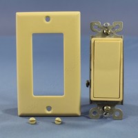 Eagle Ivory Lighted Decorator Rocker Wall Light Switch 3-way 15a C6513v Carded Eagle Ivory Lighted Decorator Rocker Wall Light Switch 3-way 15a C6513v Carded