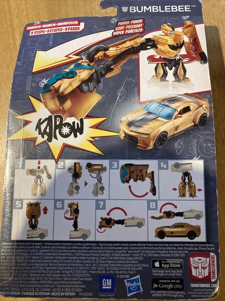 Transformers Bumblebee Age of Extinction Hasbro  Age 6 + ~sealed~ Movie - Image 2 of 2