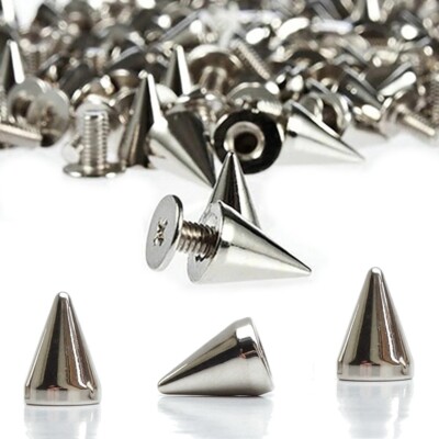 20 Stück Killernieten 10mm ZINK Spike Leder Nieten Schraubnieten Ziernieten Punk