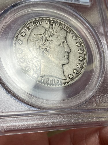 1914-S Barber Half Dollar - 50c PCGS VF20 San Francisco Issue Old Blue Holder - Picture 5 of 8