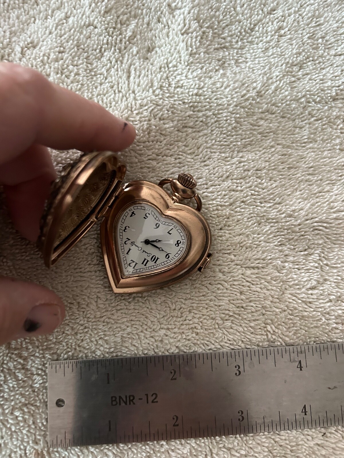 Vintage  Sarah  Coventry Pendent Watch Heart Shape