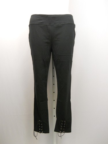 Leggings al tobillo Loyal Threads negros con cordones talla grande 1X - Imagen 3 de 12