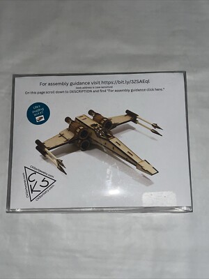 3D Puzzle X-Wing Spaceship MDF Wood 3D Puzzle NO INSTRUCTIONS