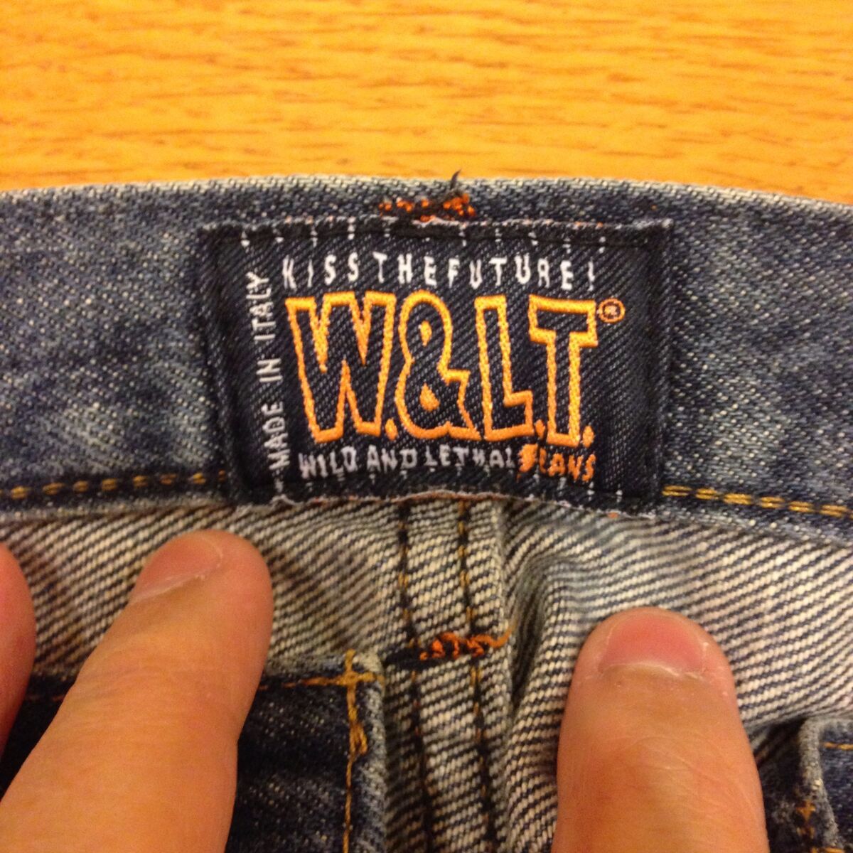 Authentic W< Walter Van Beirendonck Lightening Denim Jeans Size 31 Very  Rare !