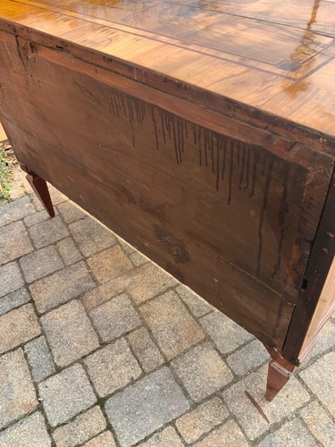 Klassizistische Kommode in Nussbaum um 1800 - Bild 8 von 24