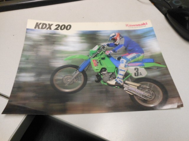 Kawasaki Factory Dealer Brochure 1991 KDX200 99969-2137 | eBay