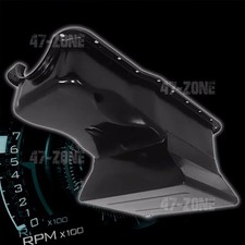 Black Steel 7qt Front Sump Racing Oil Pan For 65-87 Ford Sb 260 289 302 V8
