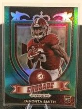 Devonta Smith RC #165 Crusade Green Prizm Eagles- 2021 Panini Prizm Draft Picks 
