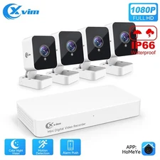 XVIM 1080P Wired Security Camera System 8CH DVR Outdoor CCTV Monitor Recorder
