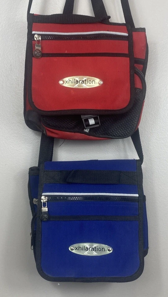 Lote de 2 Y2K Xhilaration Bandolera Universal Bolso de Mano Rojo y Azul Foto 2 de 4