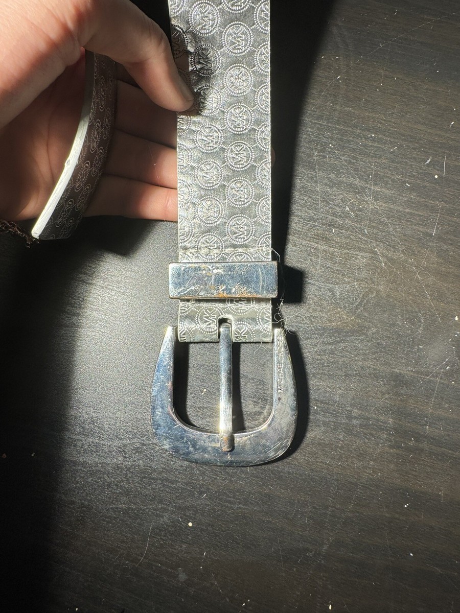 Michael Kors MK Logo Silver Color w/ Silver Toned Buckle  display picture 1
