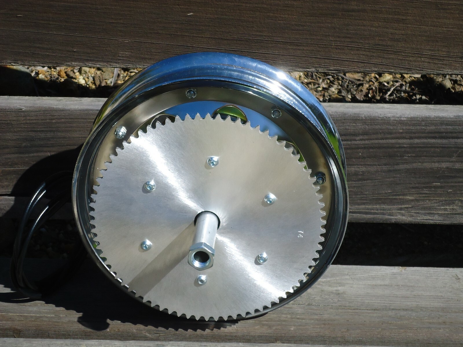 1) MINI BIKE PLATED STEEL RiM 10" 2 PIECE WHEEL sprocKet Disc Brake eBay