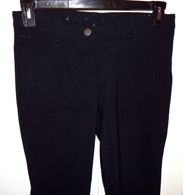 Pantalon D'équitation Femme EG07 – Noir, Taille M (IT 44 / EU 40), Culotte équestre